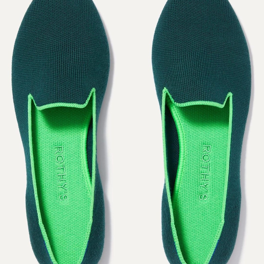 Rothy's Wintergreen Wool Knit Loafers W 9.5